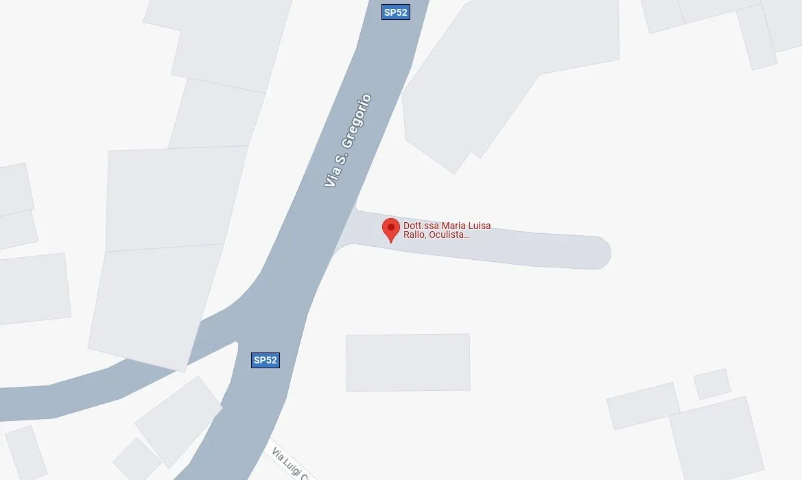 Mappa degli studi medici della Dott.ssa Maria Luisa Rallo a Catania